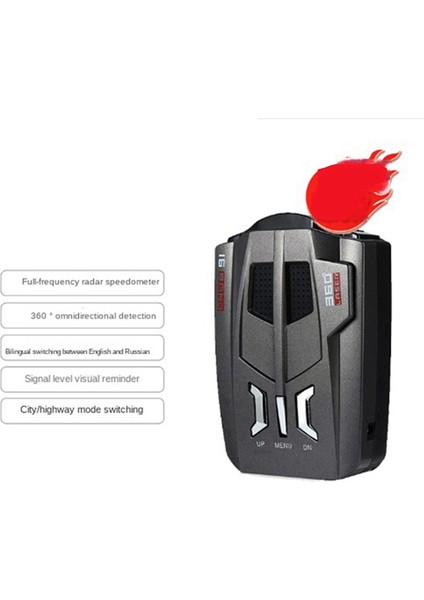 Araba Radar Hız Göstergesi Radar Hız Göstergesi Mobil Hız Dedektörü 12V Çok Yönlü LED Ekran Köpek Hız Göstergesi (Yurt Dışından) modelleri