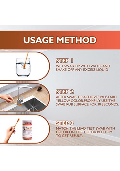 Kurşun Boya Test Çubukları Seti: 60 Adet Kurşun Test Seti Çubukları, Ev Tipi Kurşun Test Kiti, Kurşun Kontrol Çubukları, Kurşun Test Şeritleri (Yurt Dışından) fırsatları