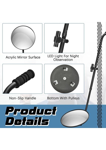 Araç Teşkisi Altında Işık ve Teleskopik Tutucu Alt Araç Kamyonu 30CM (Yurt Dışından) fiyatları