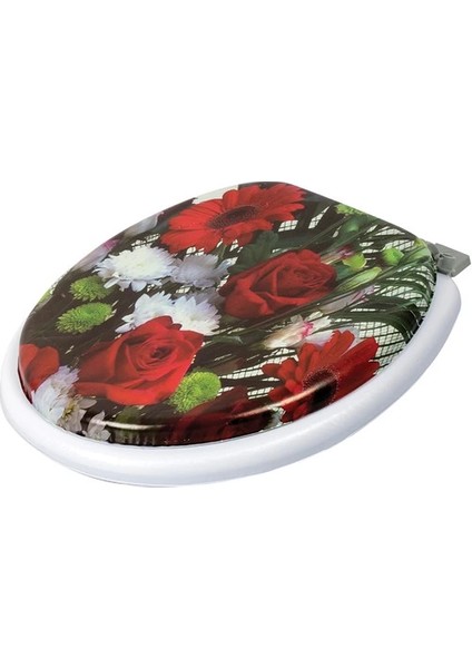 Lüks Yumuşak Süngerli Desenli Pufidik Klozet Kapağı Ekstra Kalın Süngerli modelleri