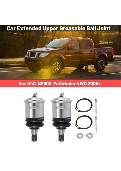 25MM Araba Genişletilmiş Üst Yağlanabilir Bilyalı Nissan Navara D40 / NP300 / Pathfinder 4WD 2005+ (Yurt Dışından) fırsatları