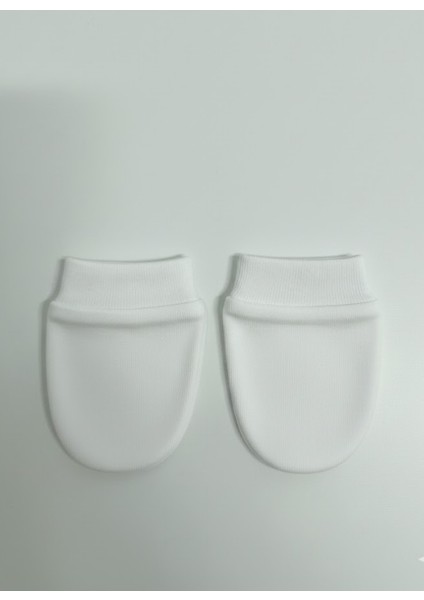 %100 Pamuklu 2'li Eldiven Seti - Mavi / Beyaz modelleri