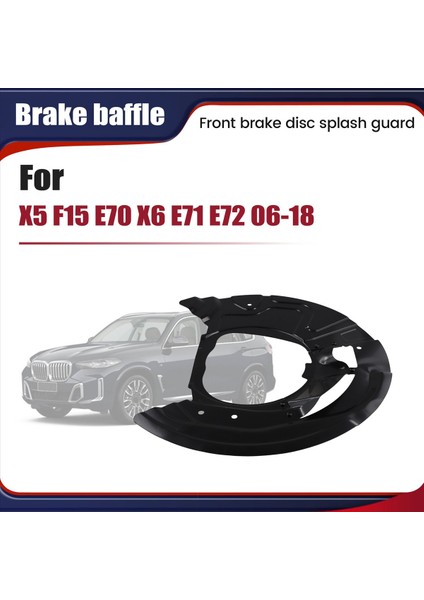 1paır Ön Fren Disk Sıçraması Panelleri 34116857977 34116857978 Bmw X5 X6 E70 E71 2007-2019 Fren Toz Kalkanı Koruma Kiti (Yurt Dışından) fırsatları