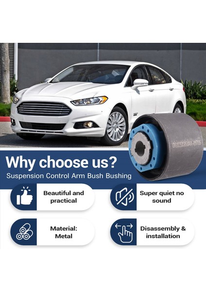 Süspansiyon Arka Izleme Kontrol Kolu Bush Burseni DG935K653AA Ford Mondeo Için 2013-2019 FDAB-087 (Yurt Dışından) modelleri