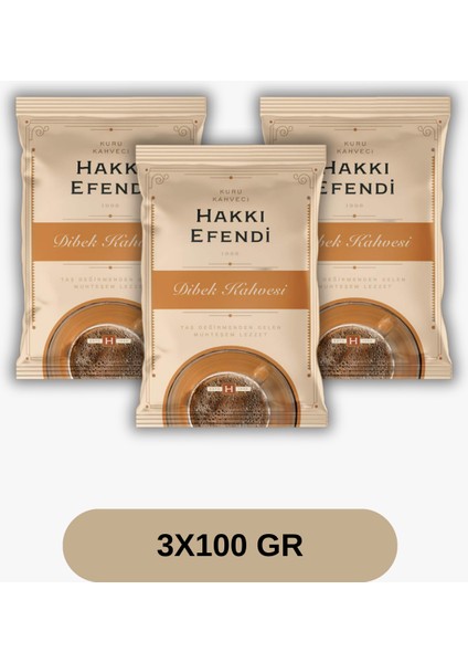 Dibek Kahvesi 100 gr x 3 Adet | Yumuşakiçimli Geleneksel Dibek