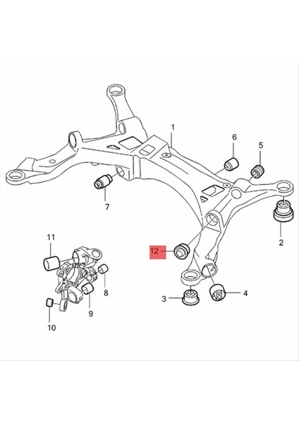 Volvo XC90 XC70 S60 S80 V70 Arka Salıncak Kolu Süspansiyon Kauçuk Bara (Yurt Dışından) indirimleri