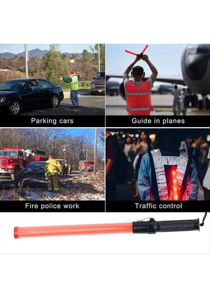 Trafik Batonları LED Trafik Kontrol Çubuğu Güvenlik Işık Batonları Park ve Havaalanları Için Sinyal Batonları 21 Inç 10 Adet (Yurt Dışından) indirimleri