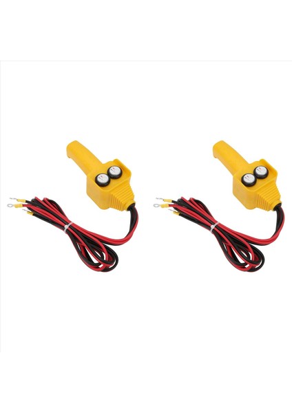 2x Araba Vinç Uzaktan Kumanda Anahtarı Vinç Uzaktan Kumanda Düğmesi Kiti Anahtarı Kablolu Vinç Tutamaç Anahtarı (Yurt Dışından)