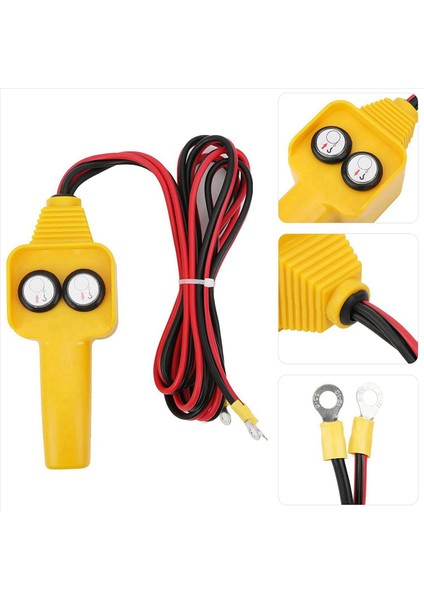 2x Araba Vinç Uzaktan Kumanda Anahtarı Vinç Uzaktan Kumanda Düğmesi Kiti Anahtarı Kablolu Vinç Tutamaç Anahtarı (Yurt Dışından) modelleri