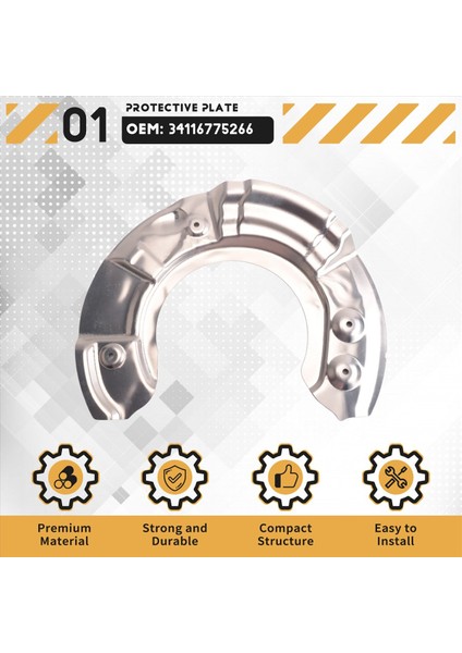Bmw 5 6 7 Serisi F10 F11 F07 F06 F12 F01 F02 2010-2018 Için Ön Fren Tozu Kalkanı Plakası 34116775266 (Yurt Dışından) fırsatları
