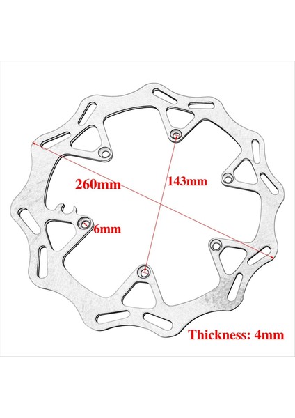 Motosiklet 260MM Ön Fren Disk Ktm Sx Xc Sxf Xcf Husqvarna Fc Fs Fx Tc Tx Için (Yurt Dışından) fiyatları