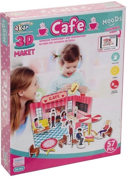 Cafe Maket 3 Boyutlu Puzzle
