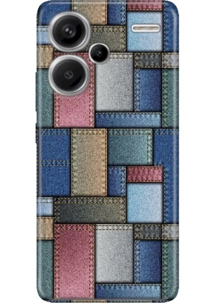 Xiaomi Redmi Note 13 Pro Plus 5g Kılıf Desenli Baskılı Tpu Rubber Kapak Jean Pattern