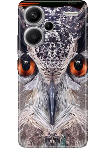 Xiaomi Redmi Note 13 Pro Plus 5g Kılıf Desenli Baskılı Tpu Rubber Kapak Baykuş 212