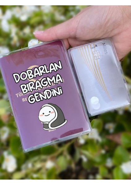 Dobarlan Bıragma Gendini Desenli Universal Şeffaf Pasaport Kılıfı Model Ülke Pasaportlarına Uygun