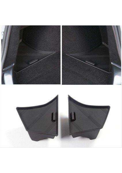 Tesla Model 3 Highland 2024 Bagaj Depolama Kutuları Gövde Yan Depolama Kutusu Kapak Aksesuarları ile Arka Gövde Organizatörü Için (Yurt Dışından) modelleri