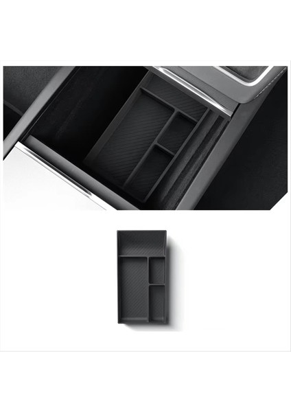 Tesla Model Y Juniper 2025 Iç Aksesuarlar Için Orta Konsol Alt Saklama Kutusu Organizatör Tepsisi (Yurt Dışından) fiyatları