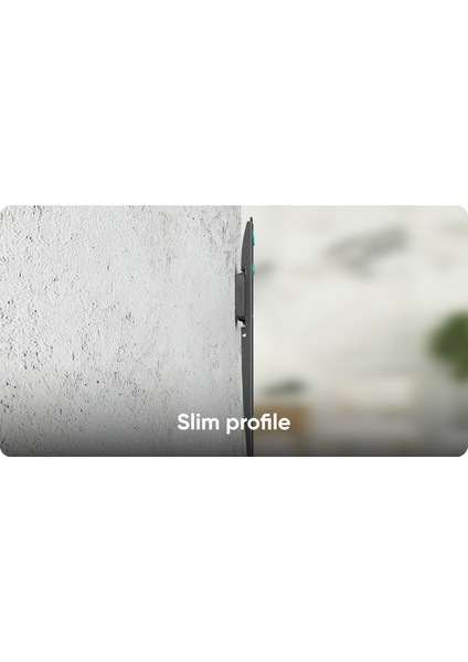 Fm5 Sabit Ultra Ince Tv Duvar Askısı (35"-65", Vesa 400X400, 68 Kg)