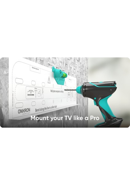 Fm5 Sabit Ultra Ince Tv Duvar Askısı (35"-65", Vesa 400X400, 68 Kg)