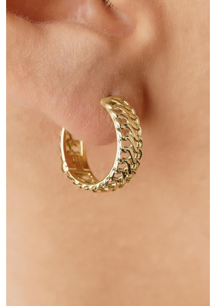 14 Ayar Altın Otto Halka Küpe indirimleri