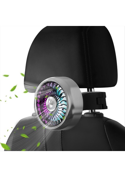 Araba Koltuk Fanı LED Renkli Işıklarla Arka Koltuklu Araba Soğutma Fanı Için Mini USB Araba Fanı Ayarlanabilir Klip Elektrik Fanı (Yurt Dışından) modelleri