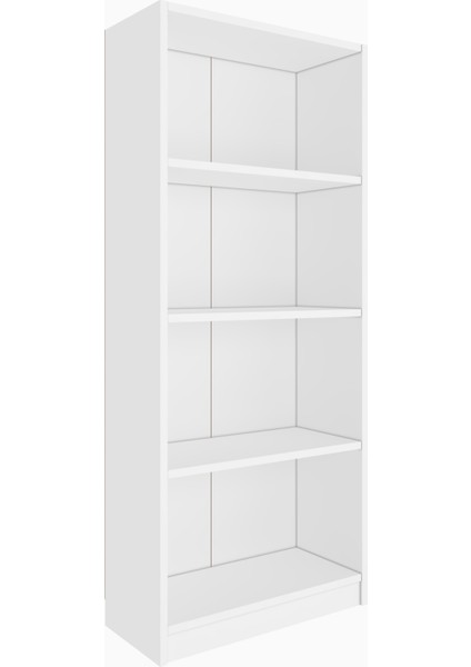 Modern Çok Renkli Kitaplık – Minimalist 4 Raflı Depolama Ünitesi (Beyaz / Sonomo / Atlantik Çam) indirimleri