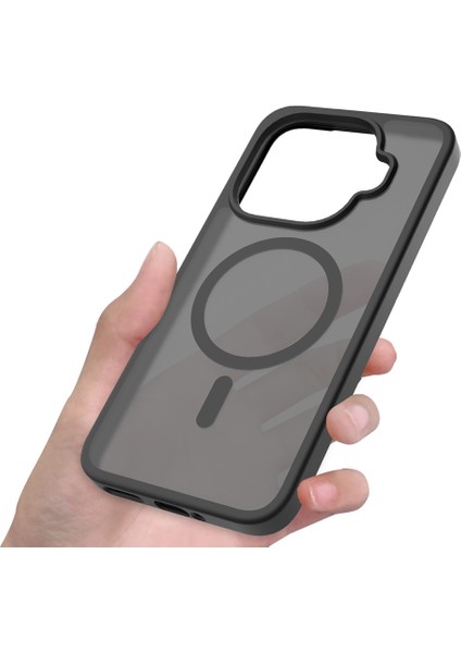 Xiaomi 15T Pro Kılıf Sert PC Arka Yüzey Wireless Şarj Özellikli Zore Flet M-safe Kapak fiyatları