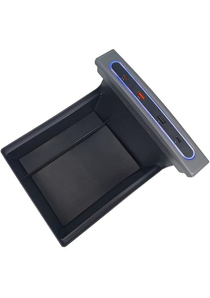 USB LED Hub Şarj Cihazı Tesla Model 3 Model 3 Model Y 2021 2022 2023 Aksesuarlar Için (Yurt Dışından)