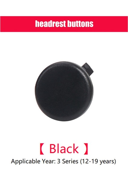 52107362623 Araba Arka Koltuk Başlık Düğmesi Düğmesi Bmw 3 Serisi F30 2012-2019 Siyah Için (Yurt Dışından)