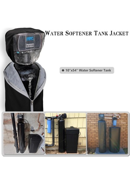 Terlemeyi Önlemek Için Su Yumuşatıcı Tank Ceket Kapağı 600D Oxford Kumaş Açık Hava Kapağı Yağmur Kapağı Fermuarlı (Yurt Dışından) modelleri