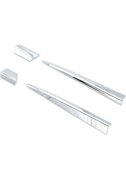 4pcs Krom Yan Kapı Arka Görünüm Ayna Sütun Trim Kapak Honda Civic 2018 2019 2019 2020 (Yurt Dışından)