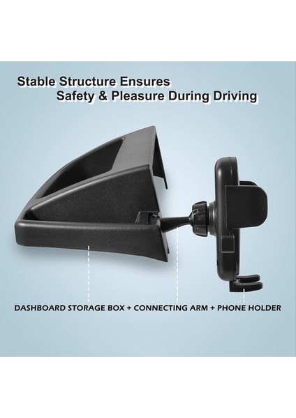 Ford Bronco Sport 2021-2023 Için Gösterge Tablosu Telefon Tutucu Tepsi Gösterge Tablosu Organizatör Aksesuarları ile Telefon Tutucu (Yurt Dışından) fırsatları