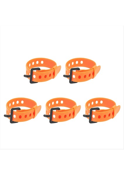 5pc Seyahat Bağlı Kemer Dayanıklı Kauçuk Kargo Kravat Bagaj Kirpik Kemer Kayışı Kargo Depolama Kemer Toka Turuncu Kısa (Yurt Dışından) fırsatları