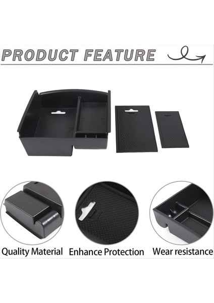 Infiniti Q50 2013-2018 Iç Aksesuarlar Için Merkez Konsol Organizatör Koltuk Depolama Kutusu Tepsisi (Yurt Dışından) fırsatları