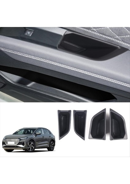 Audi Q4 E-Tron 2022 2023 Araç Kapısı Saklama Kutusu Kapı Tığ Kolu Saklama Kutusu Tepsisi Yerleştirme Aksesuarları (Ön+Arka Kapı) (Yurt Dışından) fiyatları