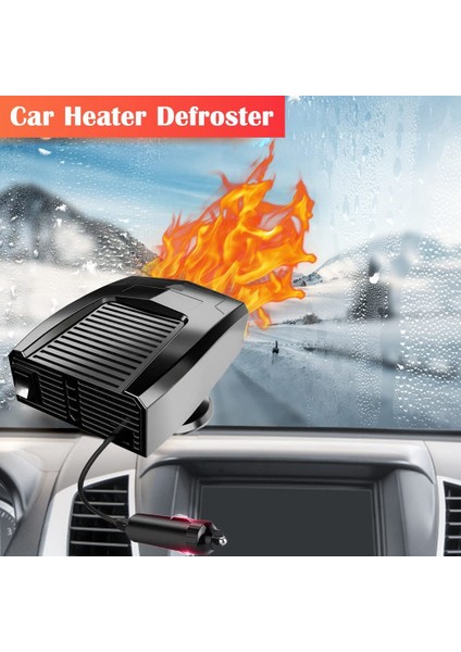 Araba Isıtıcı 12V 180W Taşınabilir Isıtıcı Fan Ön Cam Defogger ve Buzdaşlı Isıtma ve Soğutma Fanı Döner Taban (Siyah) (Yurt Dışından) fırsatları