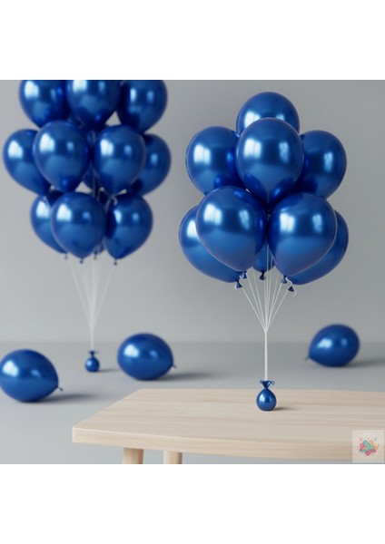 Metalik Mavi Balon 25 Adet 11" 28CM Parti ve Doğum Günü Balonu fiyatları