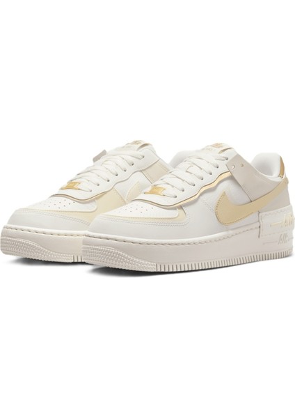 Air Force 1 Af1 Shadow Leather Unisex Sneaker Hakiki Deri Günlük Spor Ayakkabı Bej modelleri