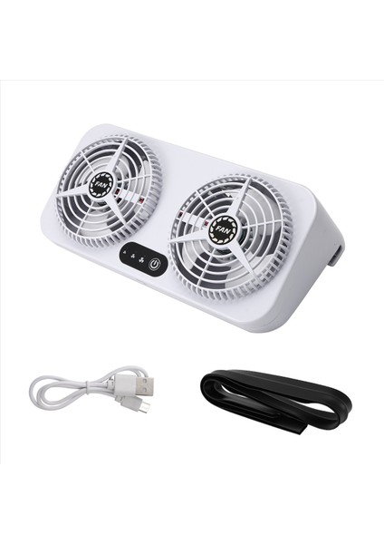 USB Araba Soğutma Aracı Araba Egzersiz Fan Aracı Hava Sirkülasyonu Duman Egzoz Fanı Araba Havalandırma Fanı Araba Evi (Yurt Dışından)