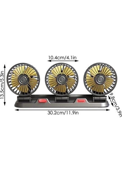 Suvs USB Soğutma Havası Küçük Kişisel Fan 2 Hızları Kamyon Aracı Için Elektrik Fan (12V) (Yurt Dışından) fırsatları