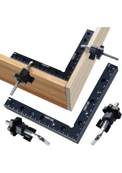 Ağaç Işleme Ayarlanabilir Köşe Sıkma Cetvel Alüminyum Dik Açı Kelepçe L Şekilli Yardımcı Fikstür Pozisyoner Clip-6pc (Yurt Dışından) indirimleri