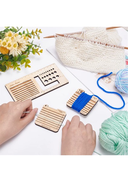 3 Stil Ahşap Örgü Iğnesi Ölçer ve Cetvel, Iplik Kontrol Kartı Iplikçiler Için Örgü Aracı Iplik Ölçme Araçları (Yurt Dışından) indirimleri