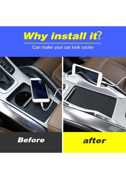 Geely Atlas Emgrand Nl-3 Proton X70 Otomobil Merkezi Konsolu Koltuk Strorage Box Telefon Konteyneri Organizatör Şeridi (Yurt Dışından) fırsatları