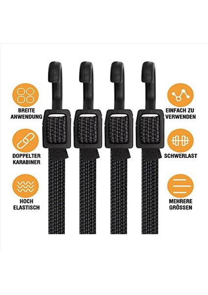 Kancalı Bungee 8 Adet Kancalı Genişletir Bisiklet Taşıyıcıları Için 100 cm Ayarlanabilir Elastik Kayış Motosikletler (Yurt Dışından) fırsatları