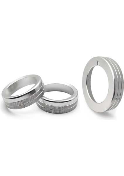 Orta Konsol Ses Far Topçası Dekoratif Yüzük Iç Düğme Halkası Ford Mustang Için Otomatik Aksesuarlar 15-20 Gümüş (Yurt Dışından)