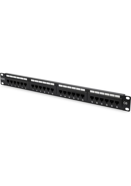 Dıgıtus DN-91624U-CR 8P8C,LSA,ALTIN Kontak 24 Port Cat6 Dolu 1u Zırhsız Patch Panel fırsatları