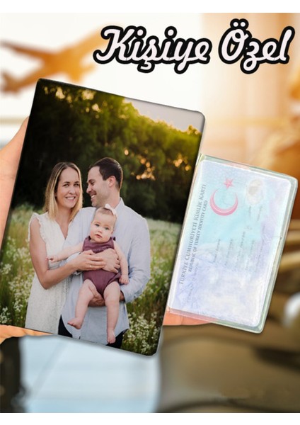 Kişiye Özel Resimli Fotoğraflı Deri Pasaport Kılıfı Kabı Tüm Ülke Pasaportlarına Uygun