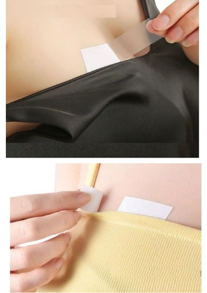 72 Adet Çift Taraflı Transparan Dekolte Kapatıcı Yapışkan Paça Boyu Düzeltici -Askılı Elb fiyatları