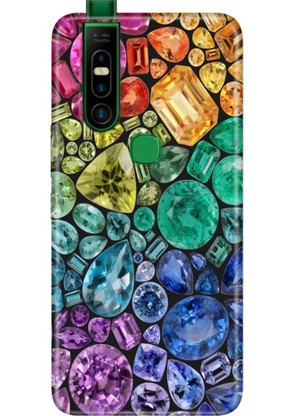 Infinix S5 Pro Kılıf Desenli Baskılı Tpu Rubber Kapak Elmas 444