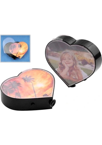 Kalp Şeklinde Sihirli Dönen Fotoğraf Çerçevesi fiyatları